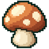 Pixel mushroom